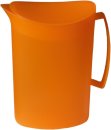 Kanne mit Deckel, 2,0L, orange, semi-transparenter Kunststoff PP